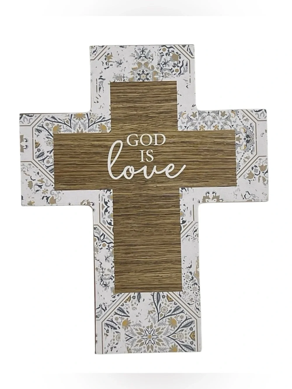GOD IS LOVE Cross Magnet Rustic Christian Home Decor Faith Gift